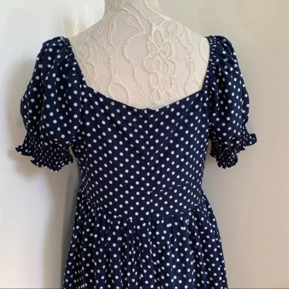 Wild Honey Maxi Maternity Dress in Polka Dot sz M - Picture 8 of 11